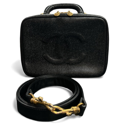 CHANEL Black Vanity 2-Way Shoulder Handbag CH1871