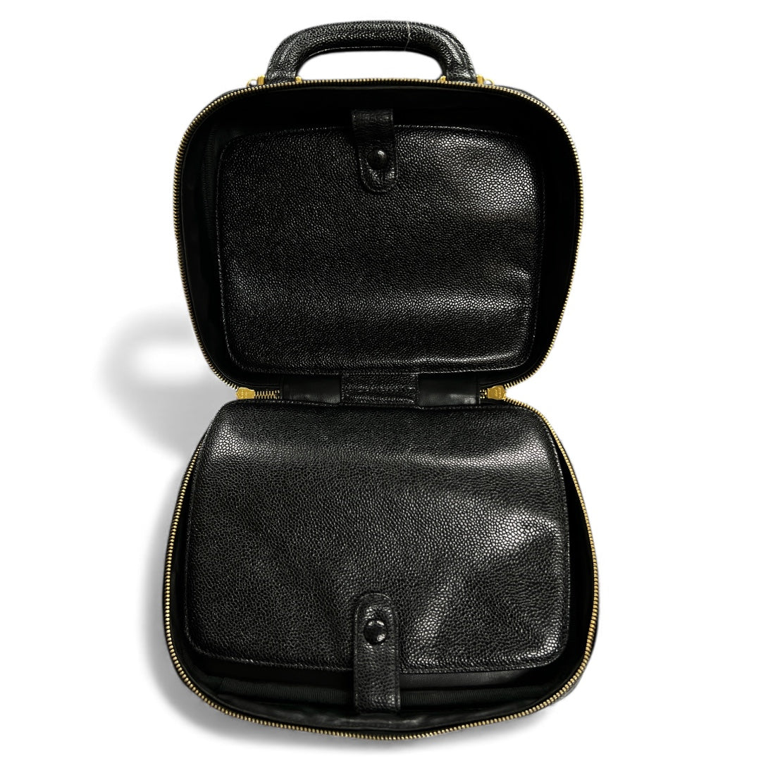 CHANEL Black Vanity 2Way Shoulder Handbag  CH1871