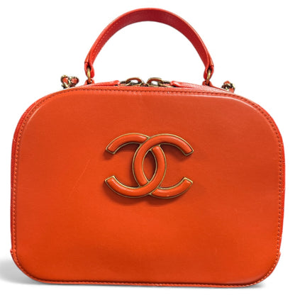 CHANEL Orange 2Way Shoulder Handbag  CH1867