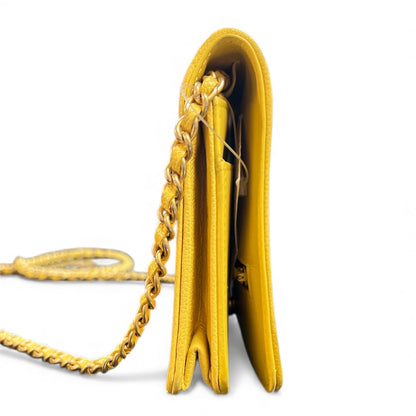 CHANEL Boy Chanel Yellow Chain Wallet  Bag CH1803