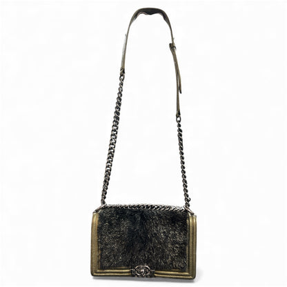 CHANEL Boy Chanel Gold  Shoulder Bag CH1680