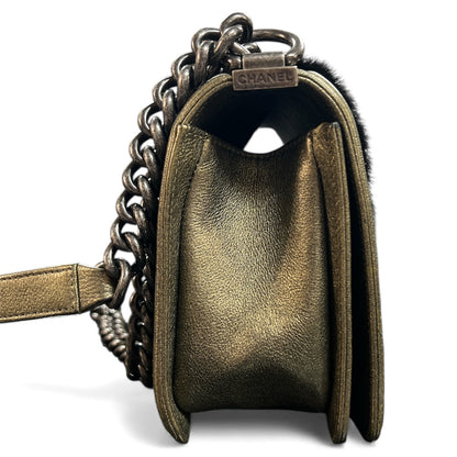 CHANEL Boy Chanel Gold  Shoulder Bag CH1680