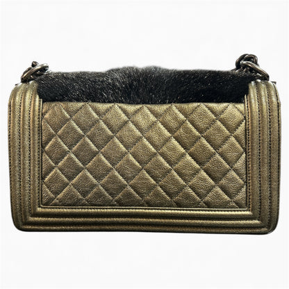 CHANEL Boy Chanel Gold  Shoulder Bag CH1680