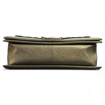 CHANEL Boy Chanel Gold  Shoulder Bag CH1680