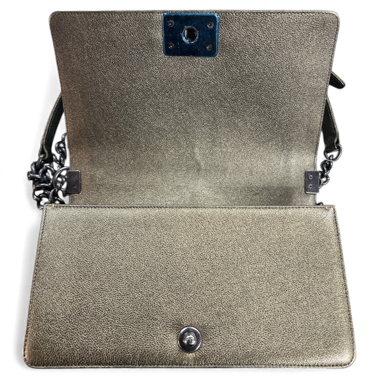 CHANEL Boy Chanel Gold  Shoulder Bag CH1680