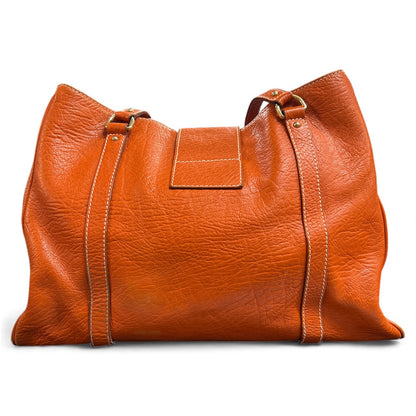 Dolce &amp; Gabbana Orange Leather Handbag  DO22