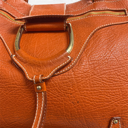 Dolce &amp; Gabbana Orange Leather Handbag  DO22