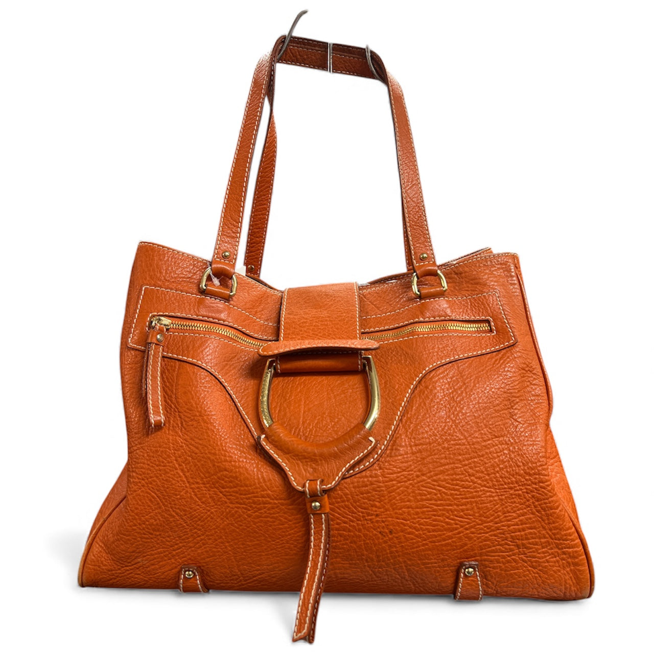 Dolce &amp; Gabbana Orange Leather Handbag  DO22