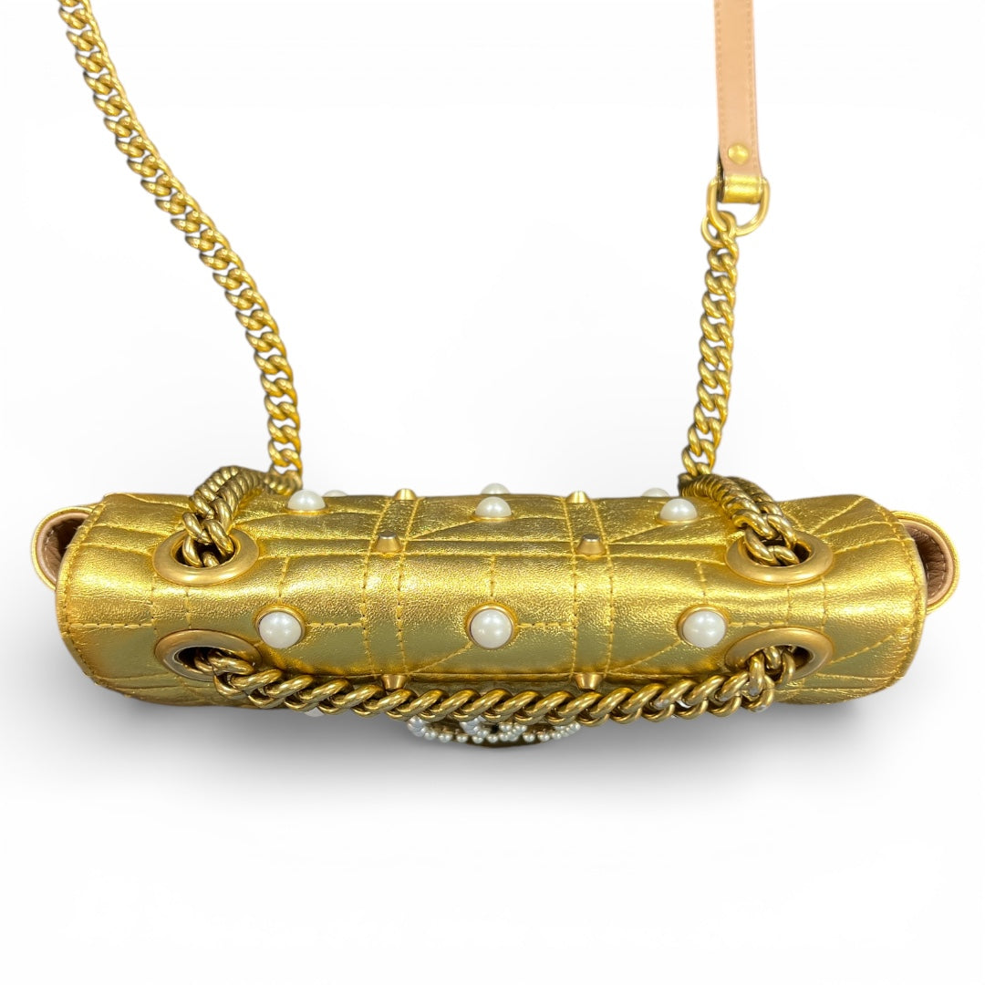 GUCCI GG Marmont Pearl x Leather Gu525