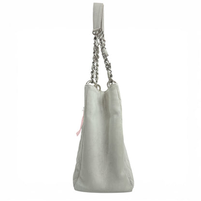 CHANEL Matelassé Chain Tote Bag with Coco Logo CH2033