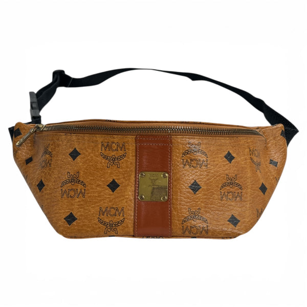 MCM Body Bag Leather Brown MC181