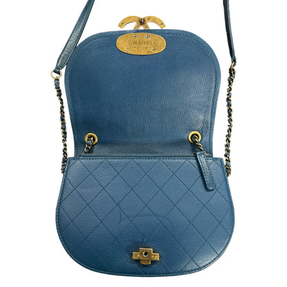 CHANEL 2-Way Chain Shoulder Half Coco Bag CH2056