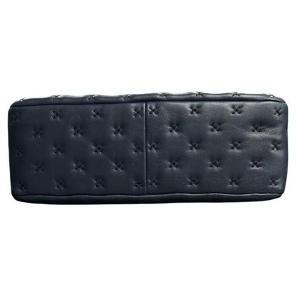 CHANEL Navy Top Handle Flap Bag CH2060