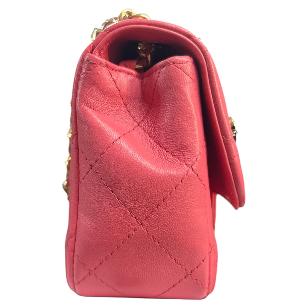 Chanel 2017 Victory Mini Flap Shoulder Bag CH2075