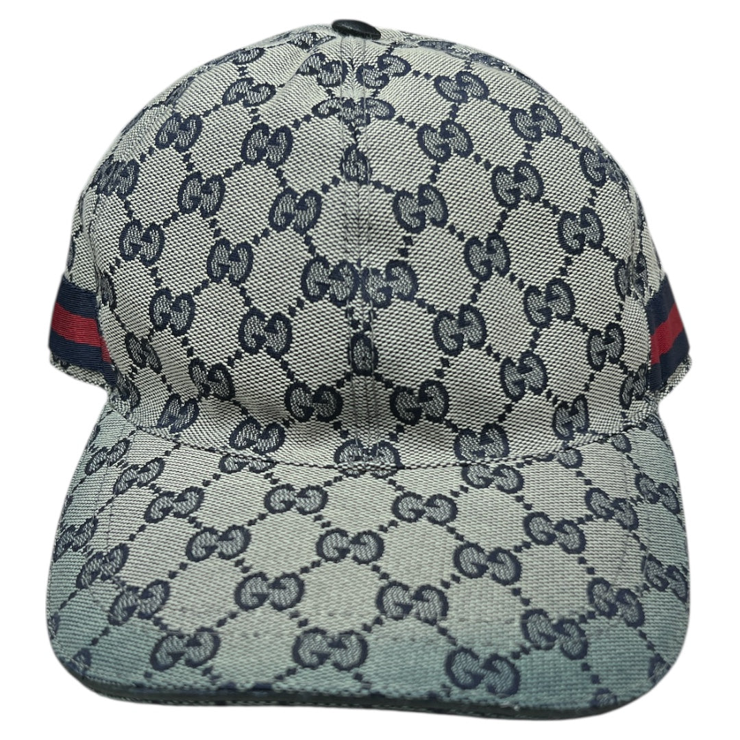 GUCCI GG Supreme Web Stripe Baseball Cap GU559