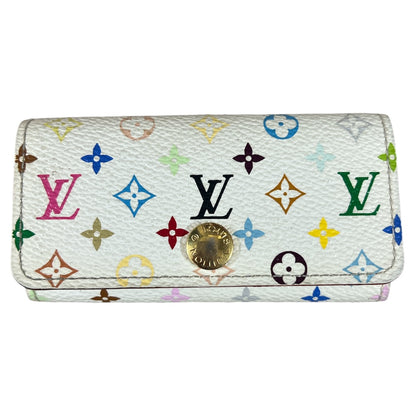 LOUIS VUITTON Monogram Multicolor Key Case White LO2179