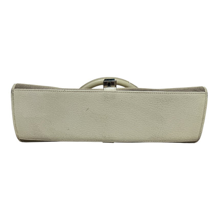GUCCI Jackie Canvas Leather Hobo Shoulder Bag Beige GU563