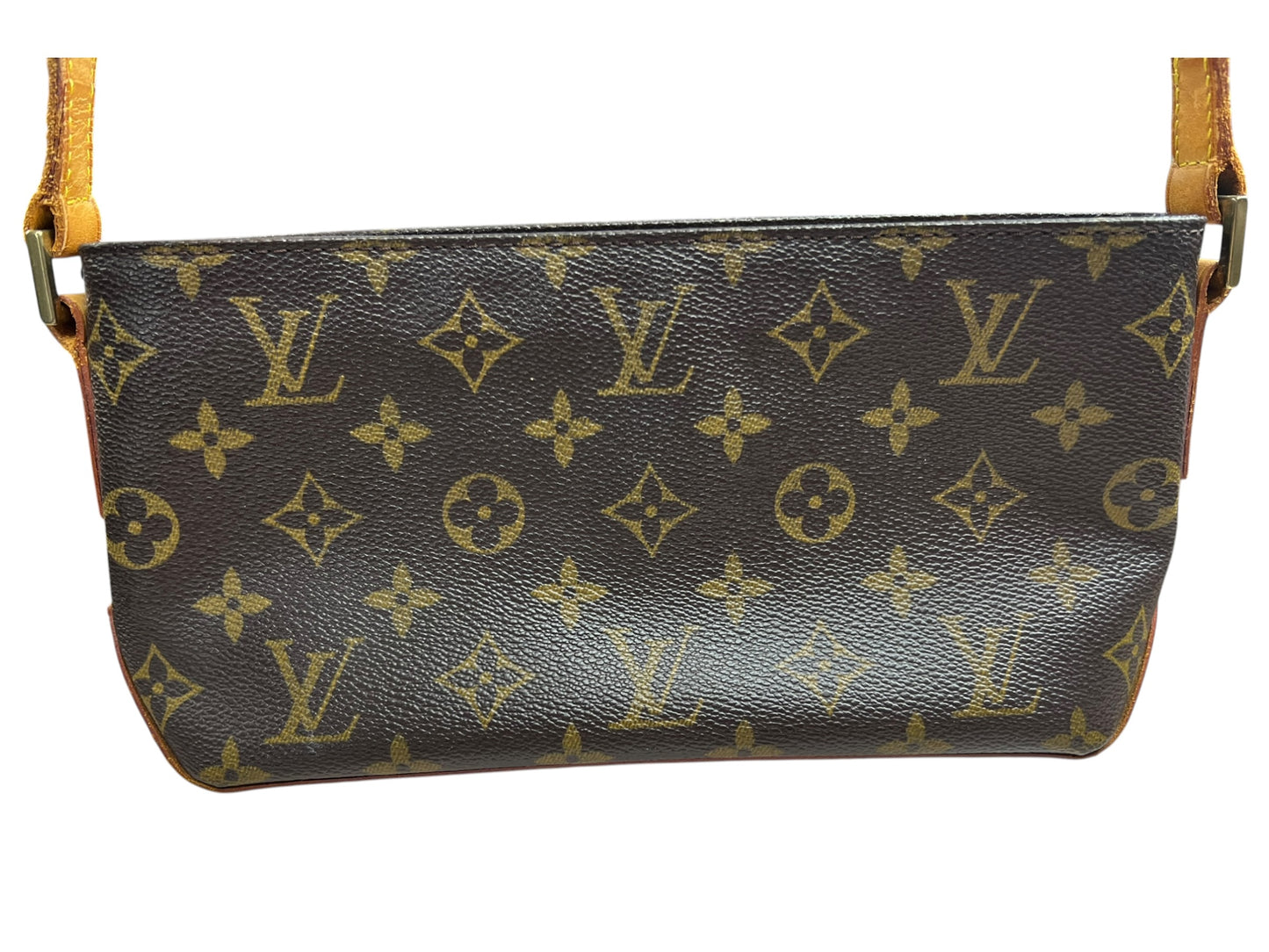 LOUIS VUITTON Monogram Trotteur Shoulder Bag Crossbody Brown Canvas LO2263