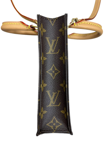 LOUIS VUITTON Monogram Petit Sac Plat 2Way Handbag LO2286