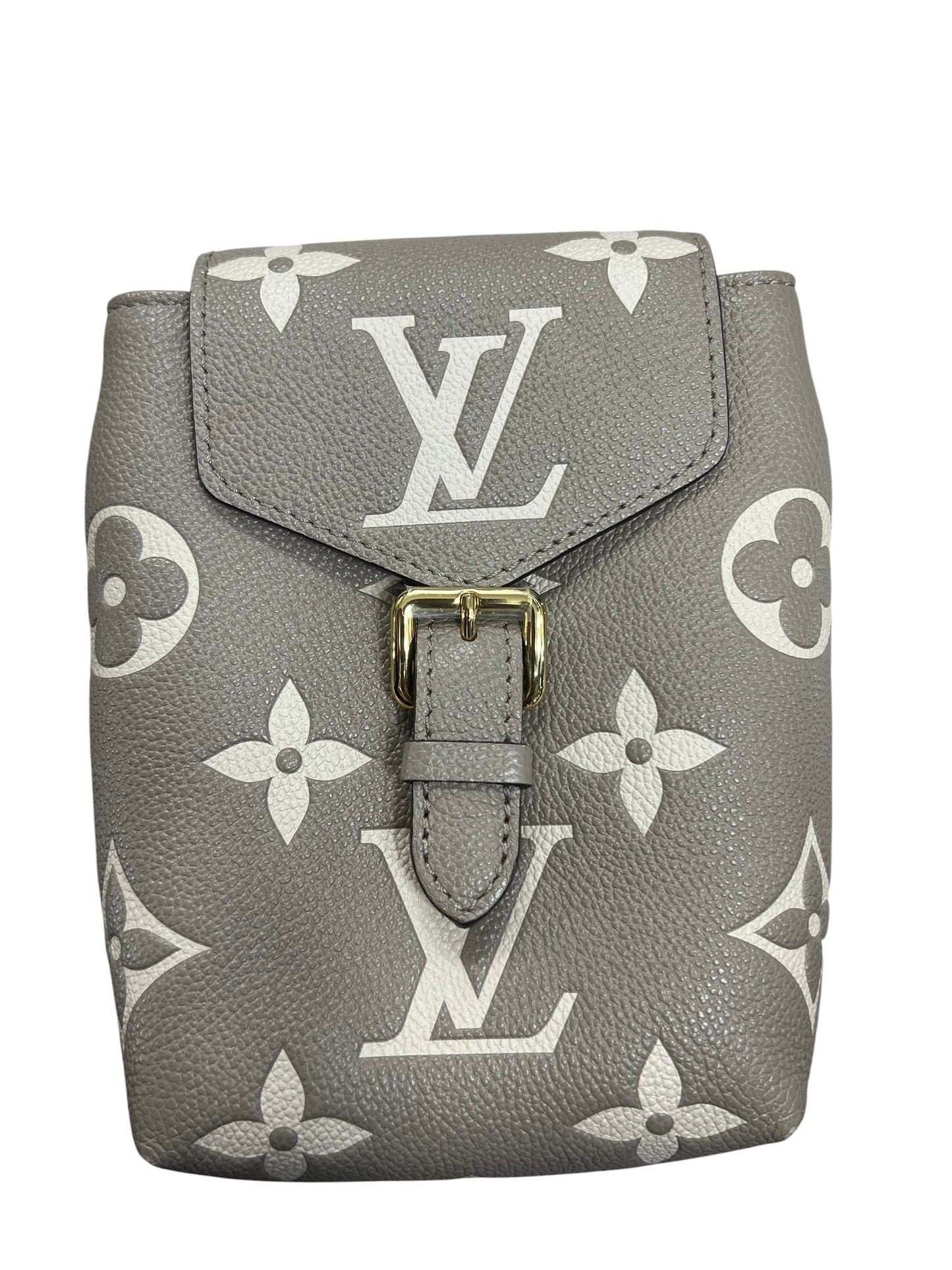 LOUIS VUITTON Monogram Empreinte Tiny Backpack Tourterelle Creme LO2295