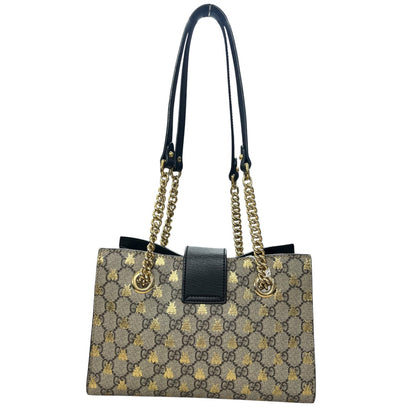 GUCCI Padlock Bee GG Supreme Small Chain Shoulder Bag GU590