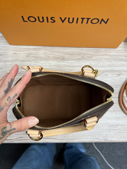 LOUIS VUITTON Monogram Alma BB 2-Way Shoulder Bag Handbag Brown Canvas LO2245