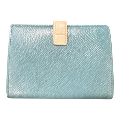 Authentic Celine Bicolor Leather Flap Long Wallet CE251
